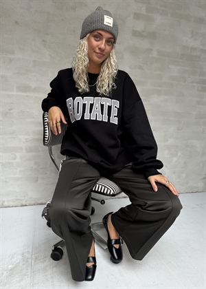 Heavy crewneck sweat Sort ROTATE SUNDAY